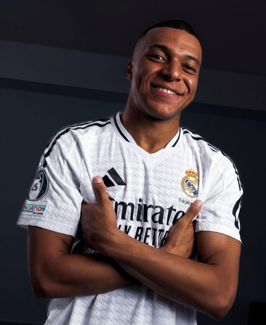 Madrid Home 2024 - Player - Mbappé 9 - Parches UCL