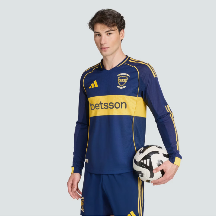 Boca Home 2025/26 - Manga Larga - Player - Cavani - STOCK